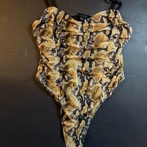 Snake Print Bodysuit